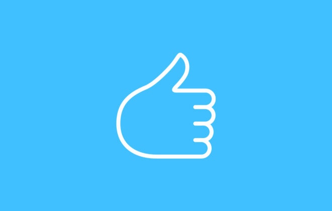 Social Media Thumbs-Up Like Icon
